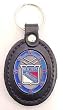 Texas Rangers Large Leather & Pewter Team Key Fob - MLB Baseball Fan Shop Sports Team Merchandise