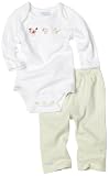 31EZChwTxnL. SL160  Robeez Unisex Baby Newborn Farm Animal 2 Piece Bodysuit and Pant Set, Light Green, 0 3 Months
