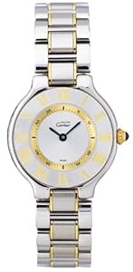 Cartier Women's W10073R6 Must 21 Stainless Steel and 18K Gold Watch