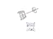 Sterling Silver 4mm Princess Cut CZ Basket Set Stud Earrings