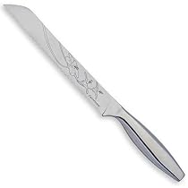 CulinHome Decor Collection 8-Inch Hibiscus Bread Knife