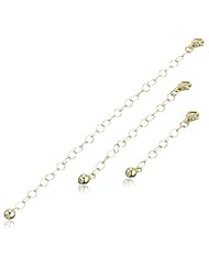 Sterling Silver 3 Piece of 1", 2" and 4" Extenders Set