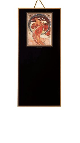 Board Design VAD-31 Vintage Art Chalkboard, Danse by Alphonse Mucha Design