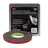 3M 06382 1/2 in. x 20 yd. Black Automotive Acrylic Attachment Tape
