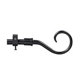 Review Golden Champion  / Casual Home Black Hook Drapery Rod - 48-86