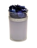 red flower icelandic moonflower candle and scented petals
