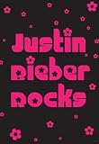 Justin Bieber Rocks (Pink and Black) Music Poster Print