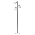3-Light Silver Floor Lamp