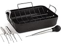 Calphalon Contemporary Nonstick Roaster with Rack, Baster, Injector, and Lifters