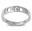 Sterling Silver Plain Rings - Sizes: 4-9