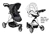 Baby Planet Max Pro 3-Wheel Travel System - Black/Grey