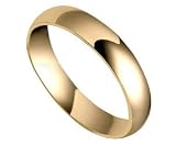 10 KT Gold 4 MM Comfort Fit 10K Wedding Band Ring