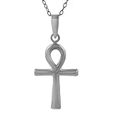 Sterling Silver Egyptian Ankh Necklace