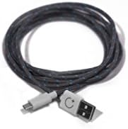 Original Sparks 6ft Nylon Braided Cable, Tangle Free, Lifetime Guarantee, Micro Usb, for Android Phones Including Samsung, Lg, Htc, Motorola, Nokia, Alcatel, and Huawei Phones That Are Micro Usb. (Starry Night Android)