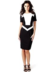 Per Una Speziale Contrast Panelled Shift Dress