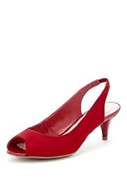 Peep Toe Stiletto Heel Slingback Shoes
