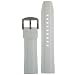 Watch Band Silicone Rubber&nbsp;Heavy White Strap Waterproof Stainless Buckle 24 millimeters