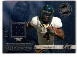 2010 Press Pass Gridiron Gamers Jerseys Silver #GG-JB Jahvid Best - Detroit Lions (Piece of Authentic Jersey - Serial #d to 199) (Football Cards)