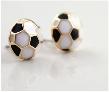 SOCCER BALLS BASEBALL FOOTBALL SPORTS STUD EARRINGS in GIFT BOX