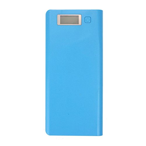 Yoyorule 5V 3A Dual USB 18650 Power Bank Battery Box Charger For iPhone 6 Plus S6 LG SONY NOKIA (Blue)