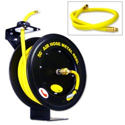 1/2 50' Retractable Air Hose Metal Reel