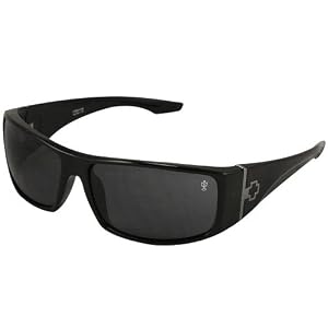 Spy Optics Cooper XL Shiny Black-Gray Polarized Sunglasses