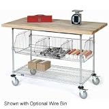 60 X 30 Mobile Plastic Square Edge Wire Workbench