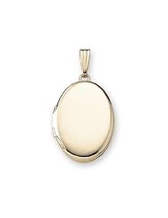 Solid 14k Yellow Gold Oval Locket - Available in 2 Sizes