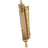 5.5 Hand Painted Scroll Mezuzah By Quest Gifts