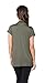 Free to Live Women's Lightweight Short Sleeve Criss Cross Pullover Nursing Top Olive