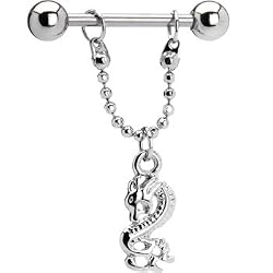 Stainless Steel Dragon Nipple Ring