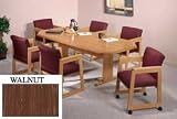 8-Sided 36x72 Table Walnut Finish