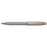 Cross Century II, Medalist, Ballpoint Pen,  with Polished Chrome and 23 Karat Gold Plated Appointments (3302WG)