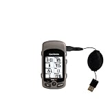 Retractable USB Cable for the Garmin Edge with Power Hot Sync and Charge capabilities - Gomadic Brand w/ TipExchange Technology