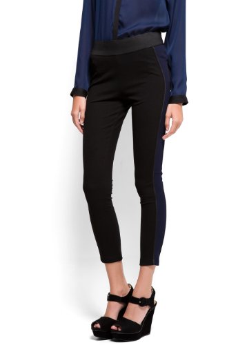 Mango Women's Contrasted Line Leggings
