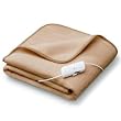 Homefront Premium Washable Electric Pure Luxury Soft Heated Chocolate Throw/Overblanket (9 Heat settings, 9 Timer settings)