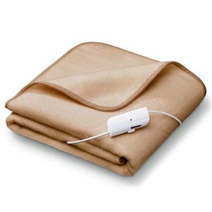 Homefront Premium Washable Electric Pure Luxury Soft Heated Chocolate Throw/Overblanket (9 Heat settings, 9 Timer settings)