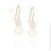 WILLOW PEARLS: *LADY JANE WHITE PEARL DROP EARRINGS 14KY*
