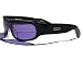 Porn Star Optics BANDITO Black Crystal Sunglasses with Purple Polycarbonate Lenses