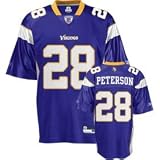 Adrian Peterson Youth Jersey: Reebok Purple Replica #28 Minnesota Vikings Jersey
