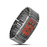 Montre &agrave; LED rouge lave Ignis