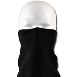 WINDMASK Fleece Ski Snwoboard Biker Motorrad Schal Scarf Maske Bandana - Schwarz