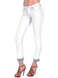 31Eb%2BCLW9lL. SL160  7 For All Mankind Womens Slim Cigarette w/ Rolled Hem   WHTWSHDENIM   29