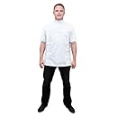 Betty Dain Betty Dain Classic Barber Jacket, X-Large, White, 8 Ounce