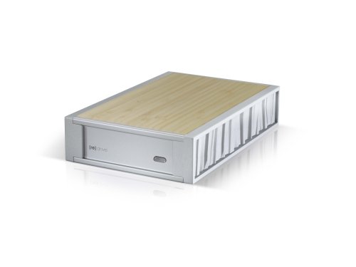 SimpleTech by Hitachi [re]drive R500U 500 GB Turbo USB 2.0 External Hard Drive (Grey/Bamboo)