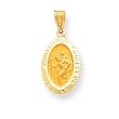 14k Saint Christopher Medal Pendant