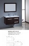 Bellagio 3318 41 Wall Mounted Modern Bathroom Vanity