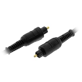 Premium Heavy Duty Optical Toslink Audio Cable for Xbox 360, PS3, Tivo, HDTV, A/V Receiver, Cablebox, etc. 6 Feet (2Meter)