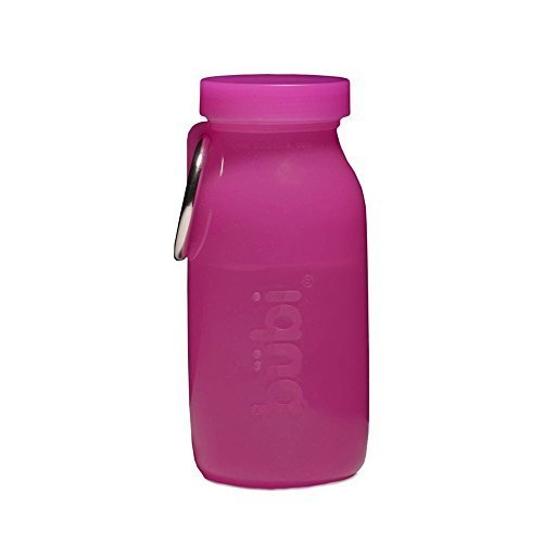 Bubi Bottle (14oz, Pink Silicone Multi-Use Bottle)