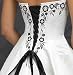 Wedding Dress Zipper Replacement Adjustable Fit Corset Back Kit Lace-Up Black 12"